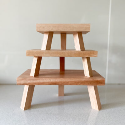 Banquito de madera - 25cm