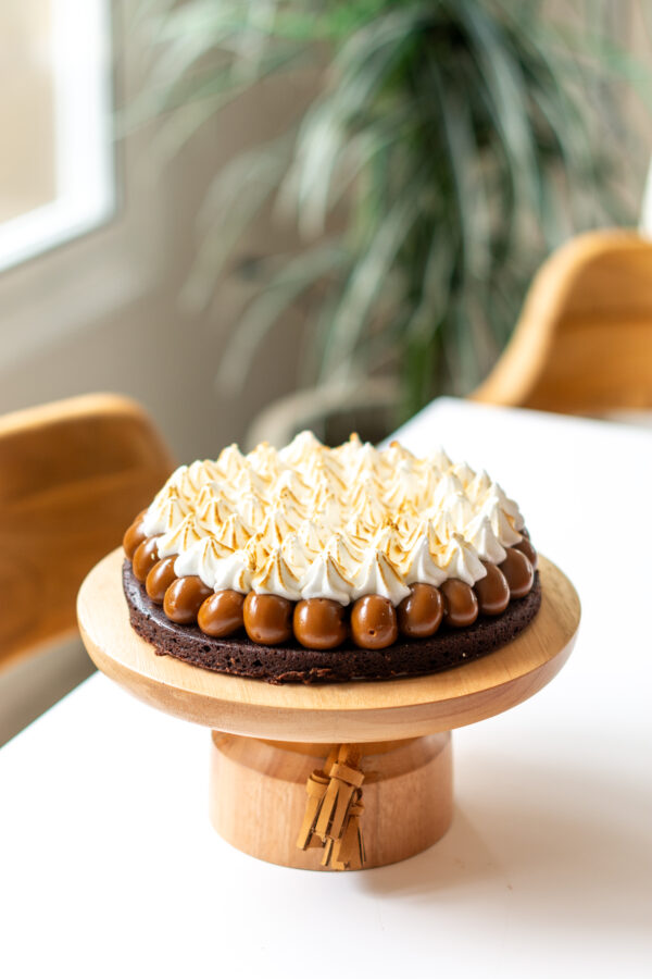 Pie de torta alta - triple fleco 25 cm de diámetro - Imagen 2