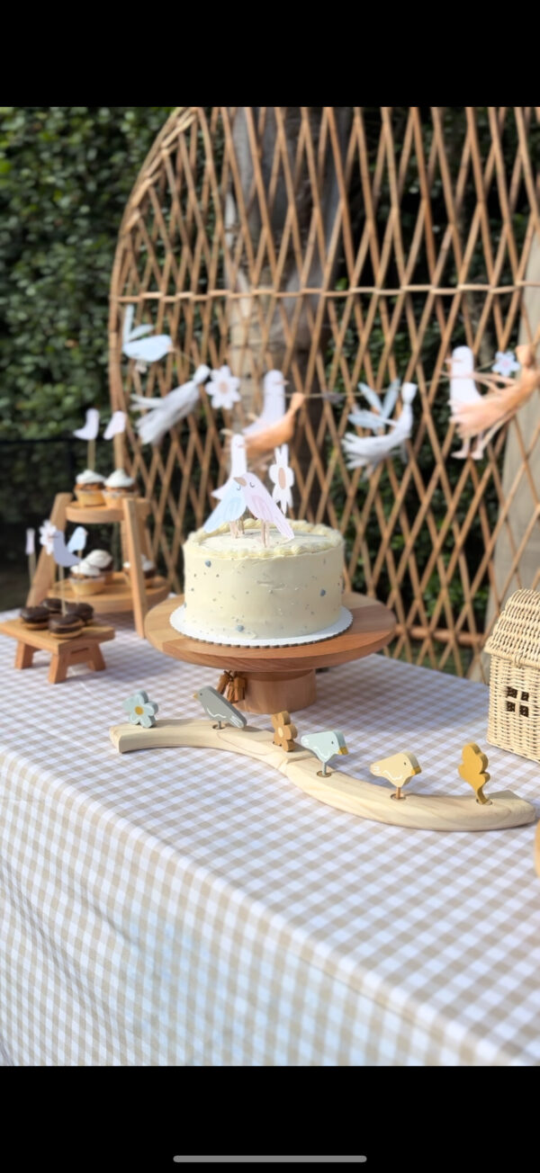 Pie de torta alta - triple fleco 30cm - Imagen 10