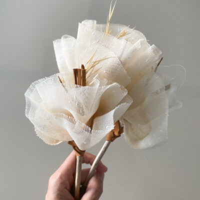 Flores de tela grandes – Set x3 unidades