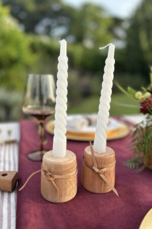 Candelabros peque para vela alta