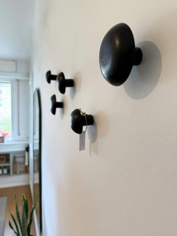 Set percheros black x 5