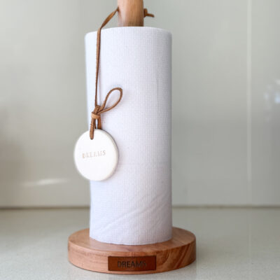 Porta rollo cocina con medalla en ceramica