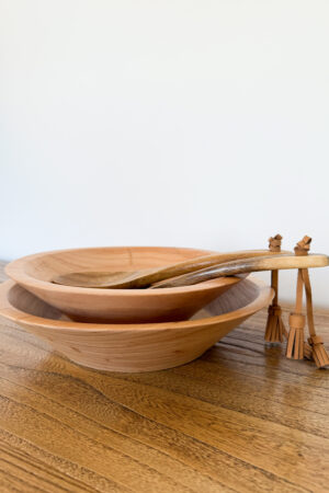 Juego de bowls en madera de eucalipto