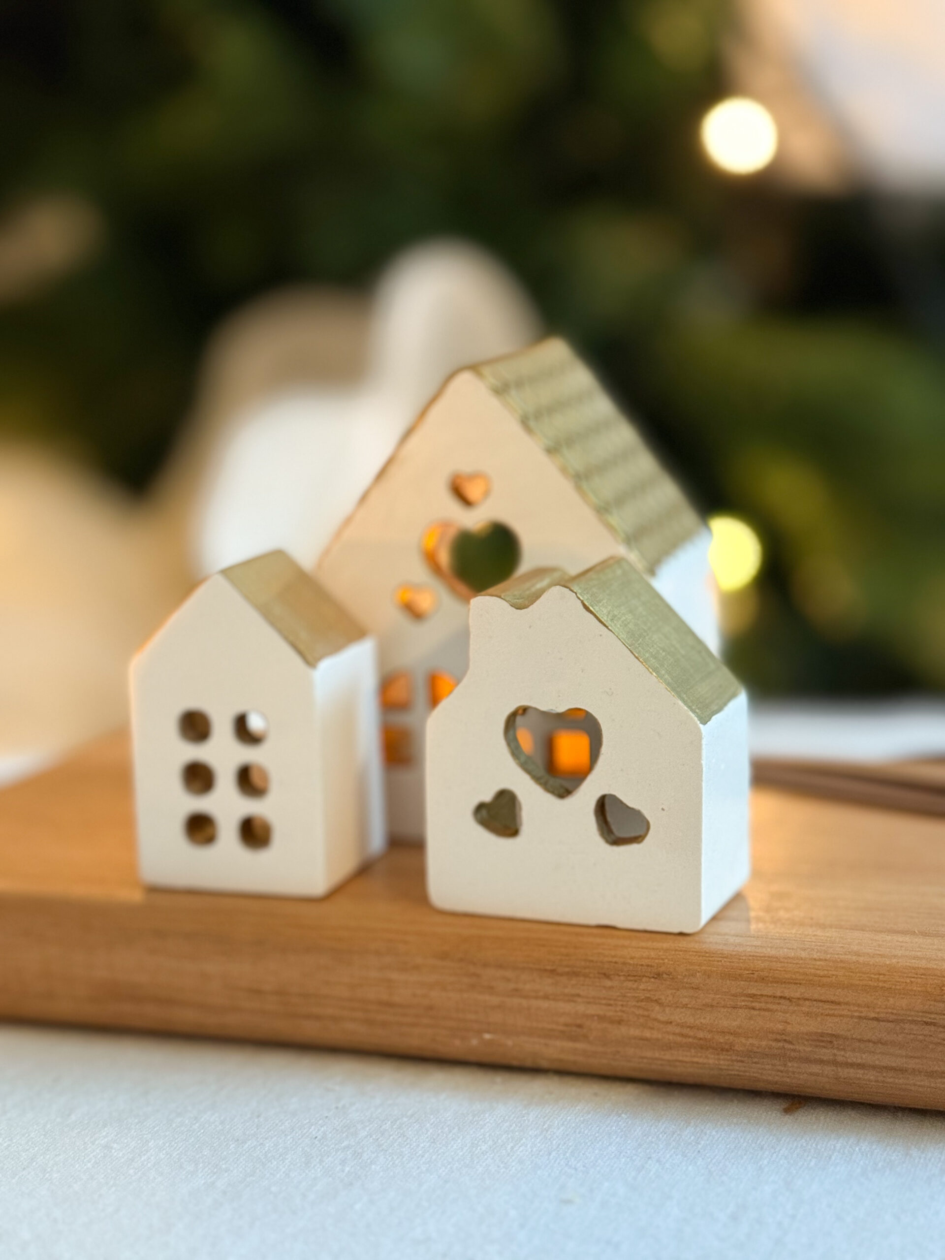 Casitas navideñas x 3