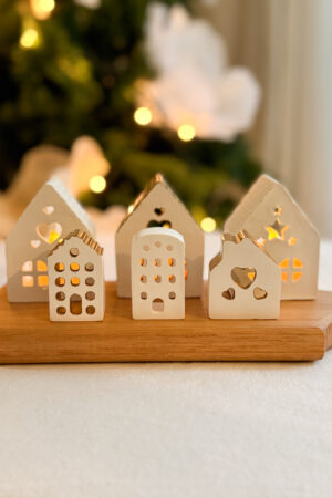 Casitas navideñas x 6