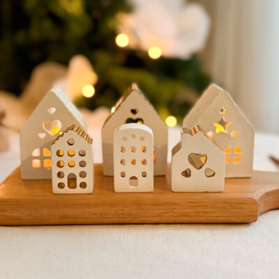 Casitas navideñas x 6