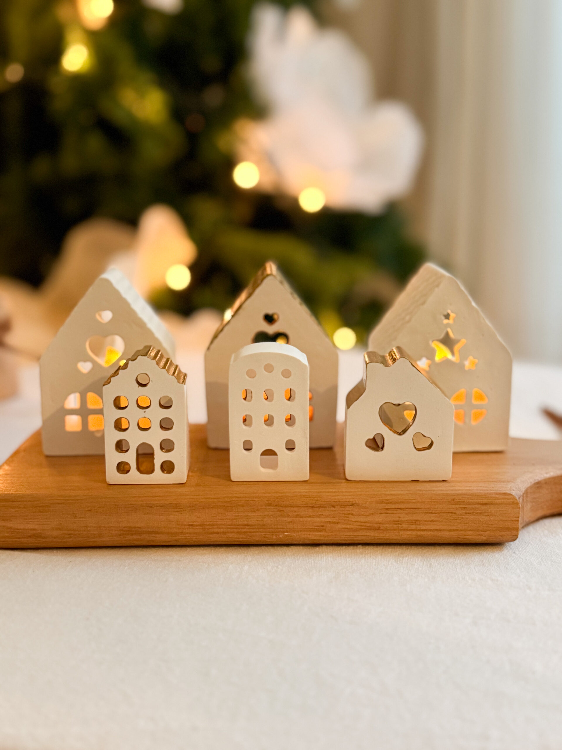 Casitas navideñas x 6