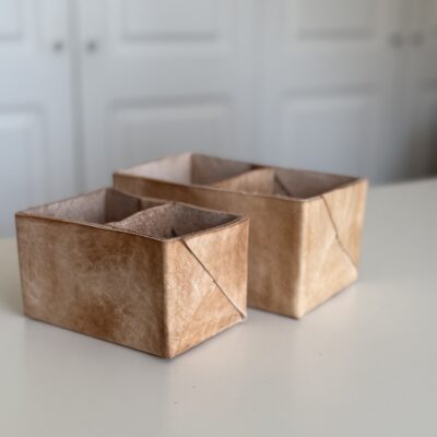 Cajita organizadora de cuero xl