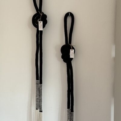 Nudo náutico blanco y negro