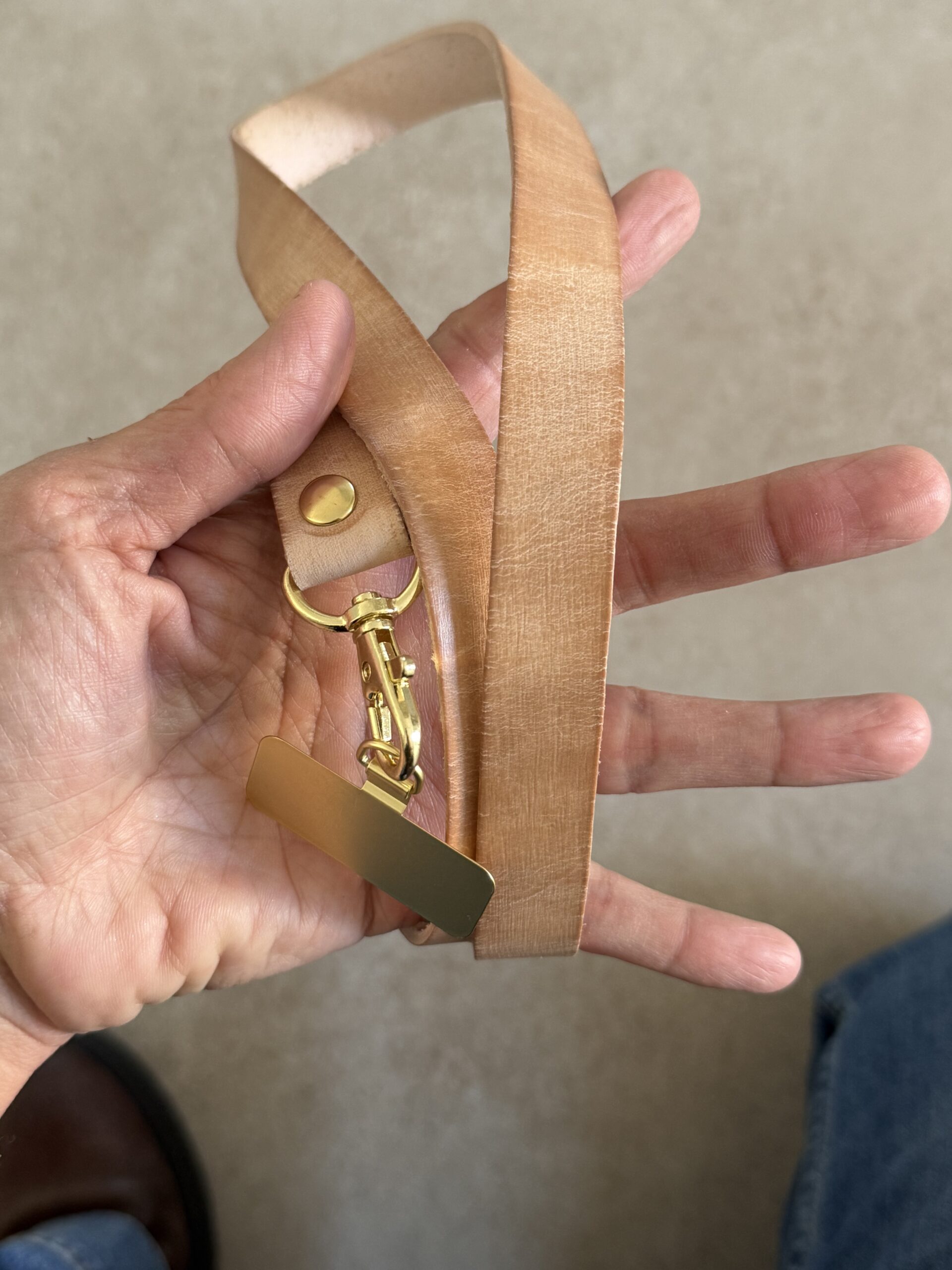 Correa para celular de cuero (larga)